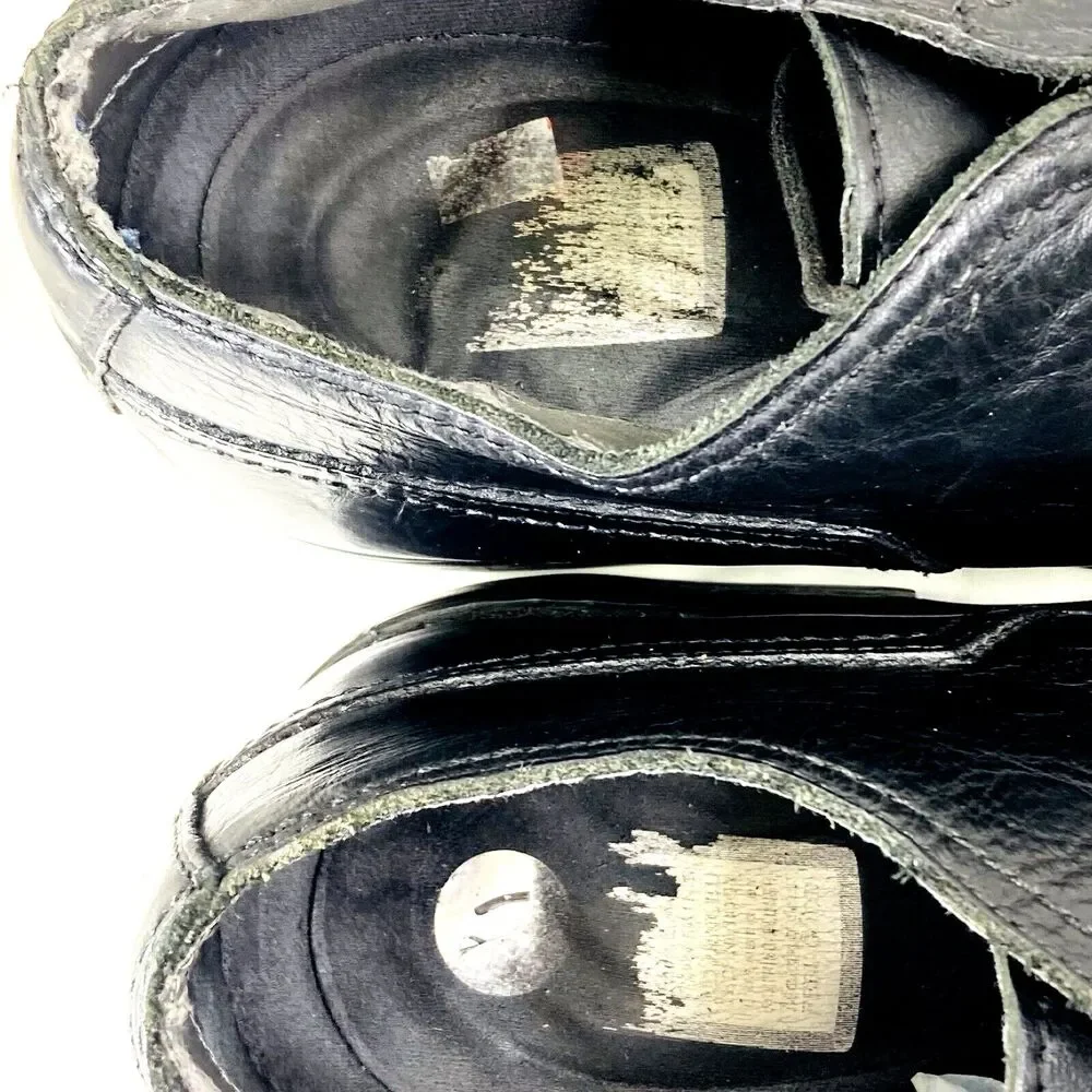 Dr Scholls Shoes Ankle Chukka Leather Tanner 11 Black Lace Mid Preppy Y2K Office